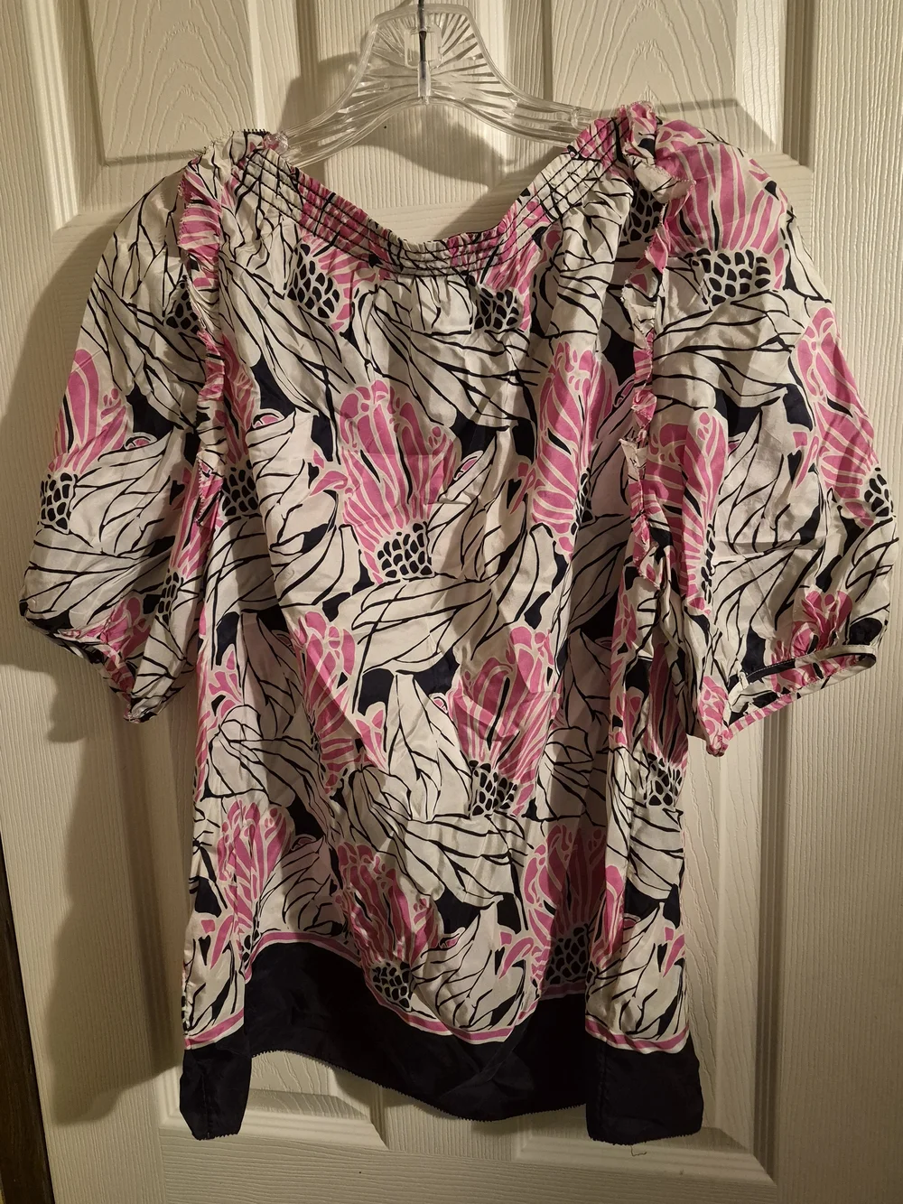 Banana Republic floral blouse